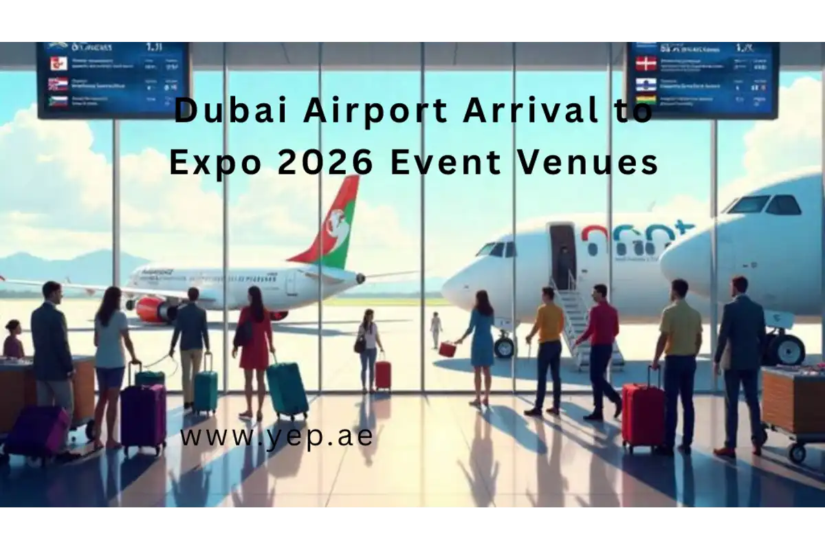 Dubai Airport Arrival to Expo 2026 Event Venues in 12-Seater Van